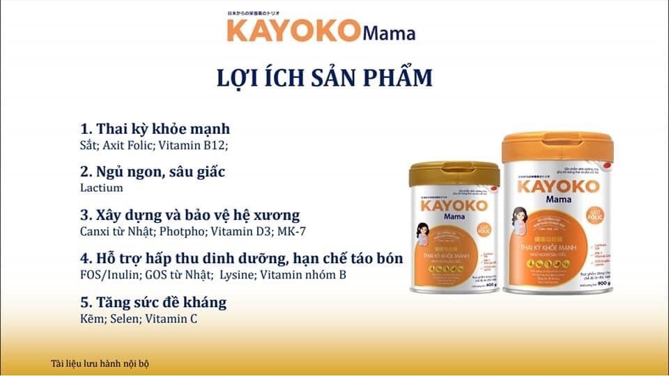 SỮA NHẬT KAYOKO MAMA 900G