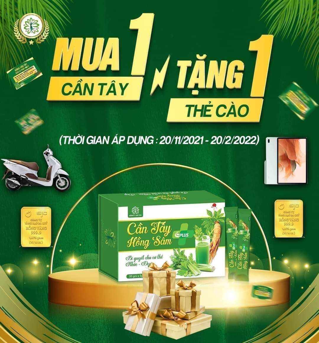 Cần tây Hồng sâm Lan chi
