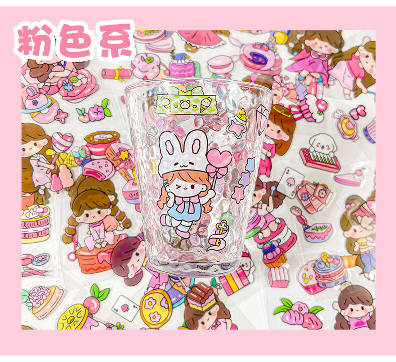 Set 100 tấm hình dán sticker pet chống thấm nước