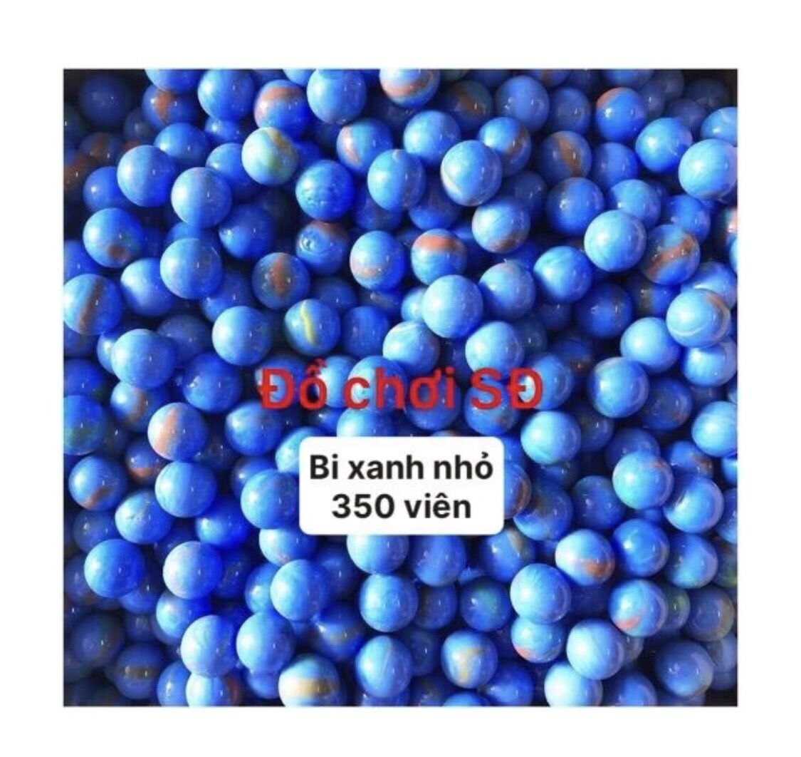 Bi xanh dương 350 viên - bi nhỏ 16mm - bi trang trí cây cảnh và hồ cá