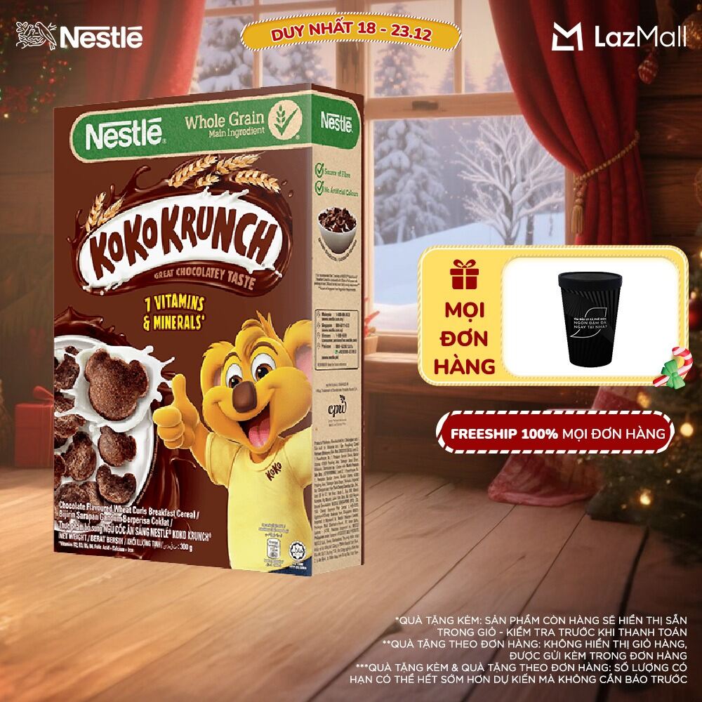 FREESHIP TOÀN QUỐC Ngũ cốc ăn sáng KOKO KRUNCH Hộp 300g