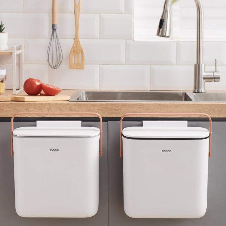 Thùng rác treo tủ bếp Ecoco, thùng rác dán tường Ecoco - ECOCO 2236