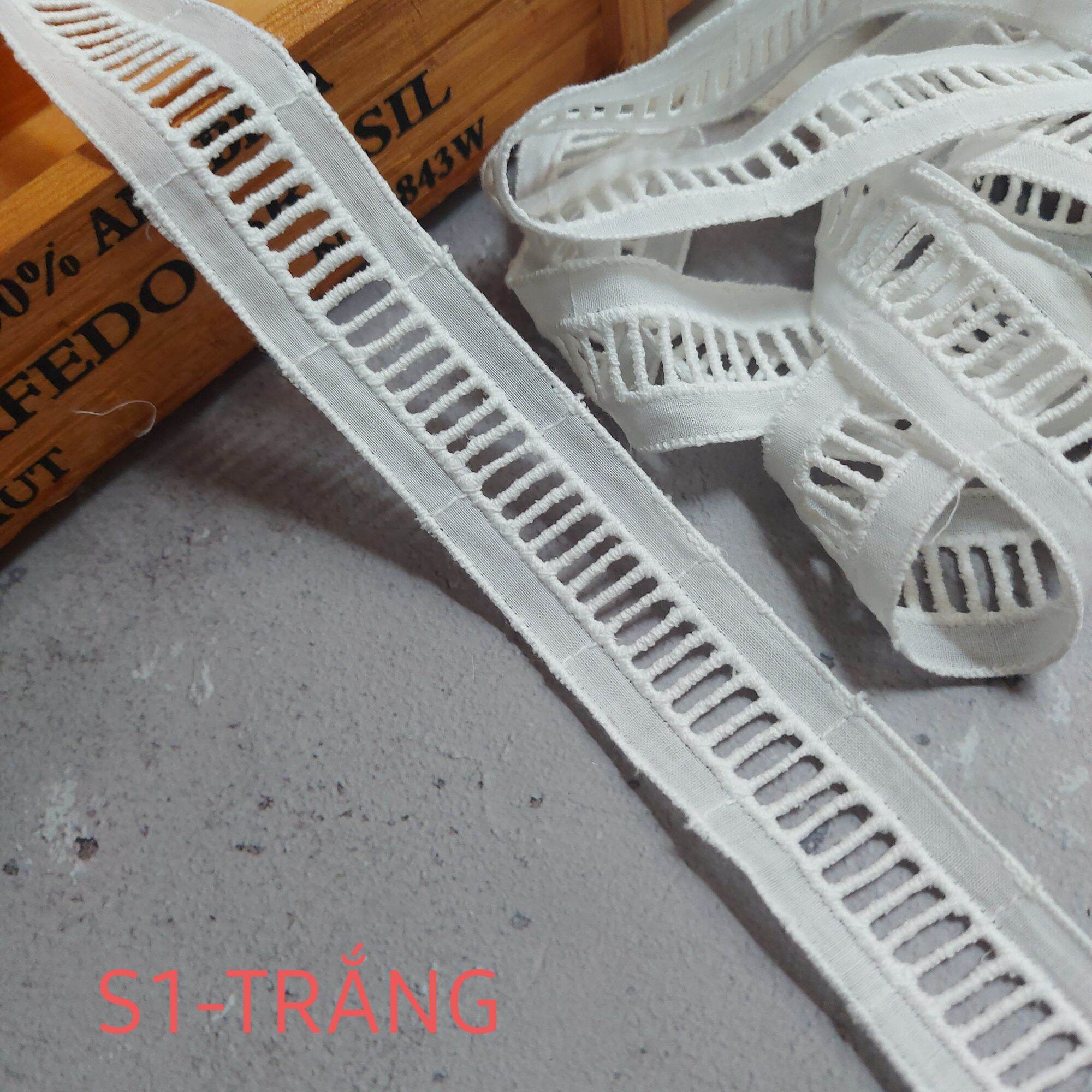 Ren thô boi ,màu trắng và màu cam , bản rộng 2.5cm.
