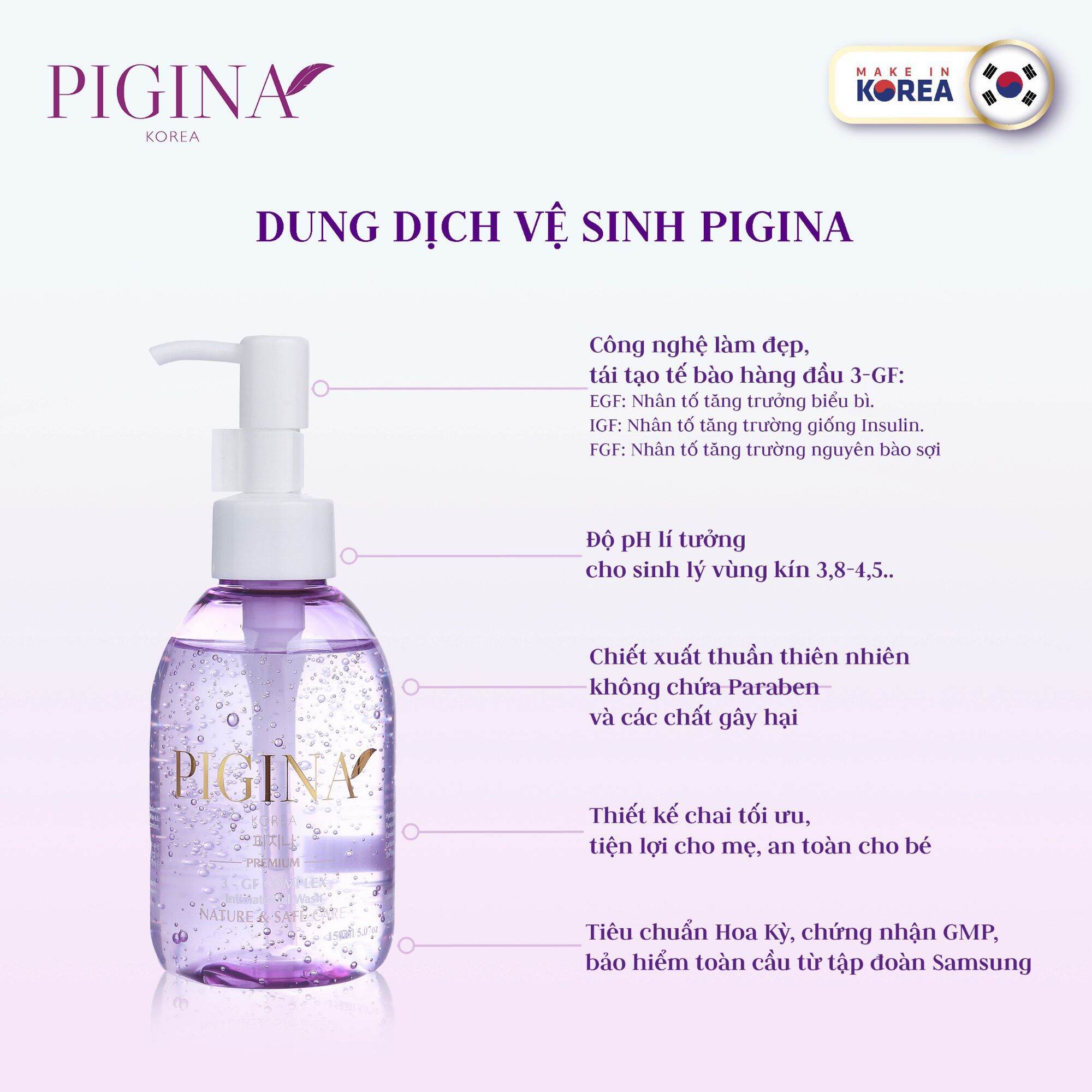 Dung dịch vệ sinh phụ nữ Pigina 150ml