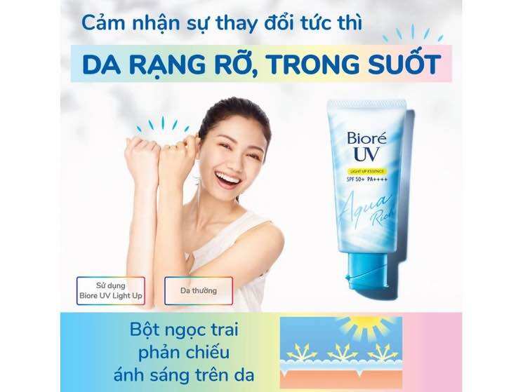 Tinh chất chống nắng Bioré dưỡng da sáng mịn 70g