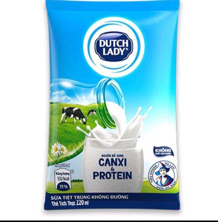 sữa bịch dutch lady thùng 48 bịch 220ml