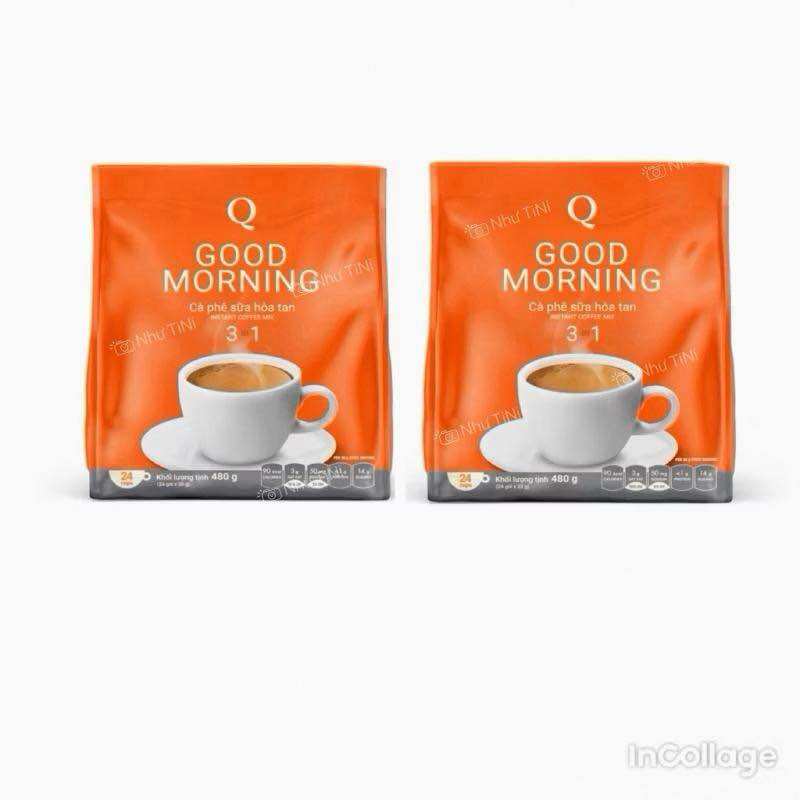 [COMBO 2 BỊCH] Cà Phê Morning Trần Quang (24 Gói/Bịch) - Coffee Hòa tan- Chính Hãng/ Giá tốt