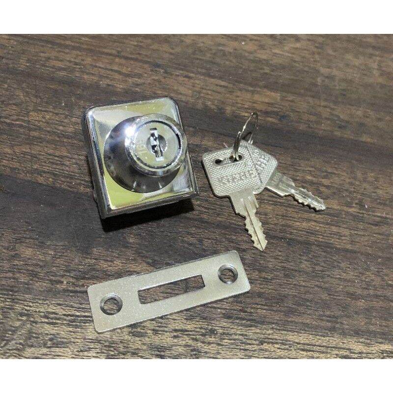 [HCM]Khóa Cánh Cửa Tủ Bản Lề Nhấn Đơn / Đôi Cao Cấp