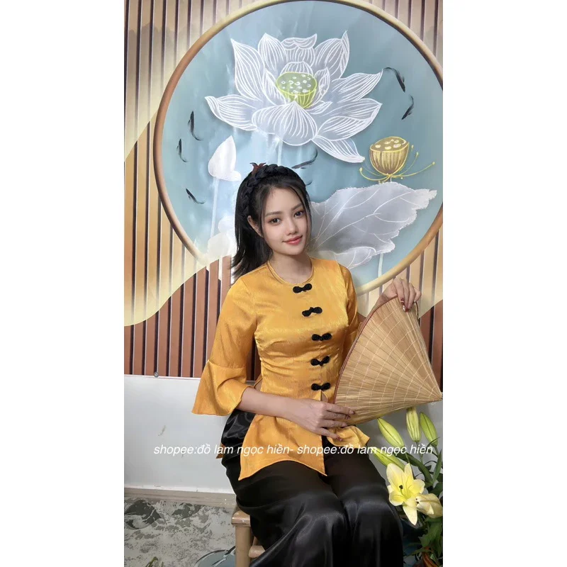 BỘ LAM GẤM TAY LOE TIỂU THƯ