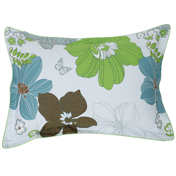 Áo gối đầu Hometex 50x70cm - Vỏ áo gối nằm cotton hoa - CTY May Thiên Hà