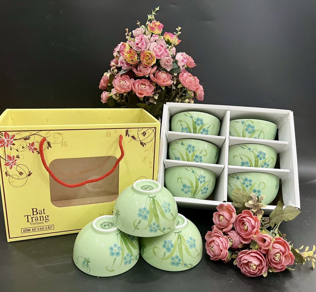 BỘ 6 BÁT ĂN CƠM BÁT TRÀNG