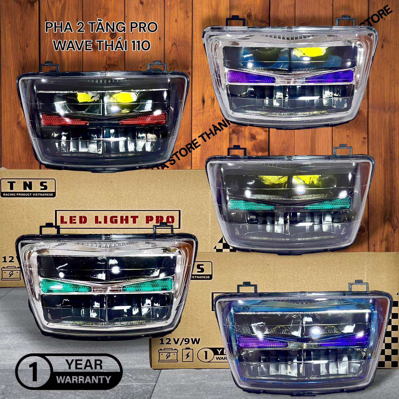 Choá pha đèn led 2 tầng Wave Thái 110/Wave 100/110S (1997-2004)