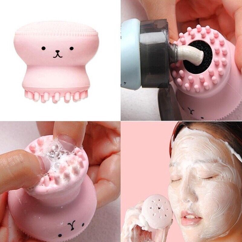 Bạch tuộc rửa mặt tạo bọt