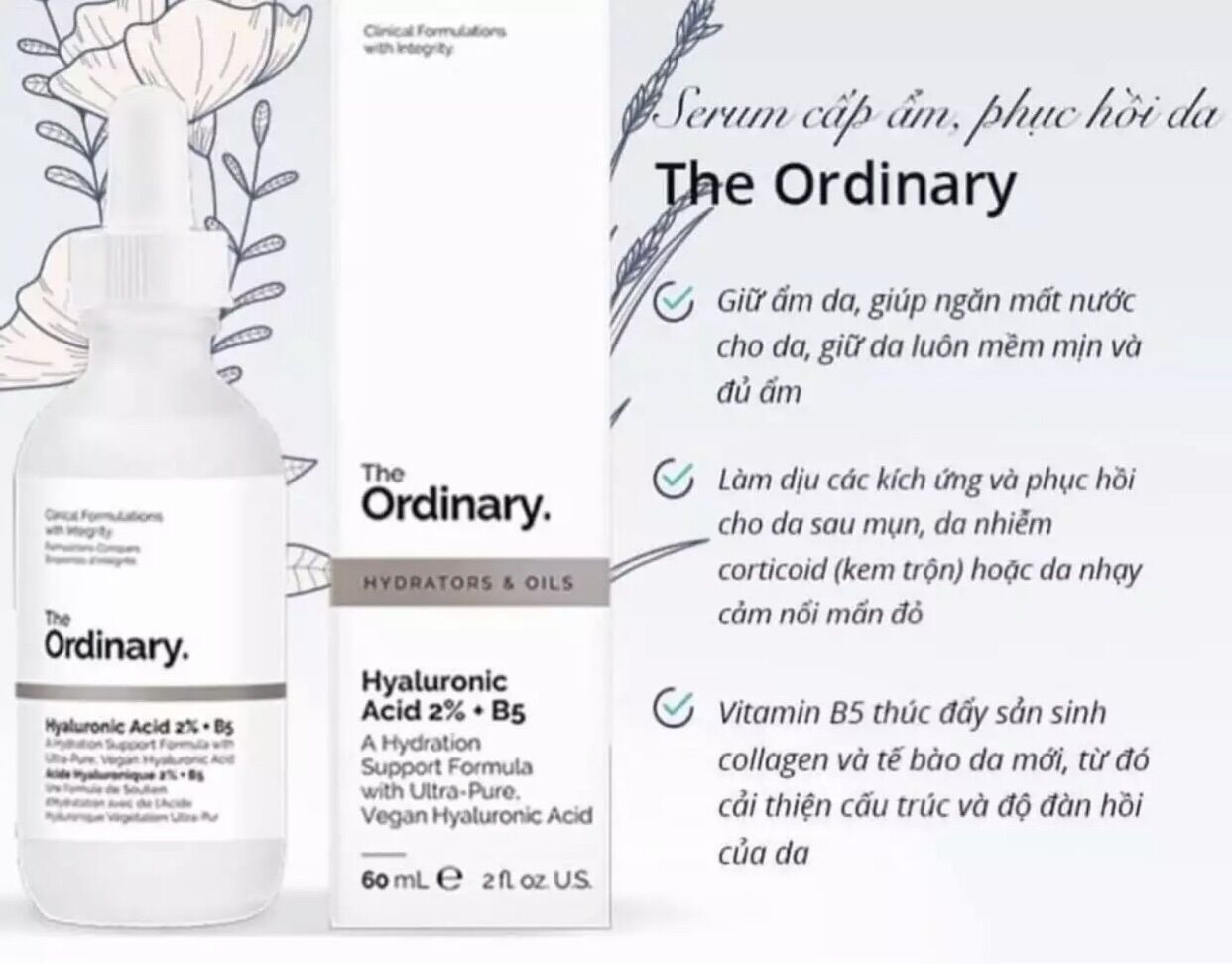 Serum Ha B5 The Ordinary Cấp Ẩm Phục Hồi - 30ml ( BẢN CANADA )