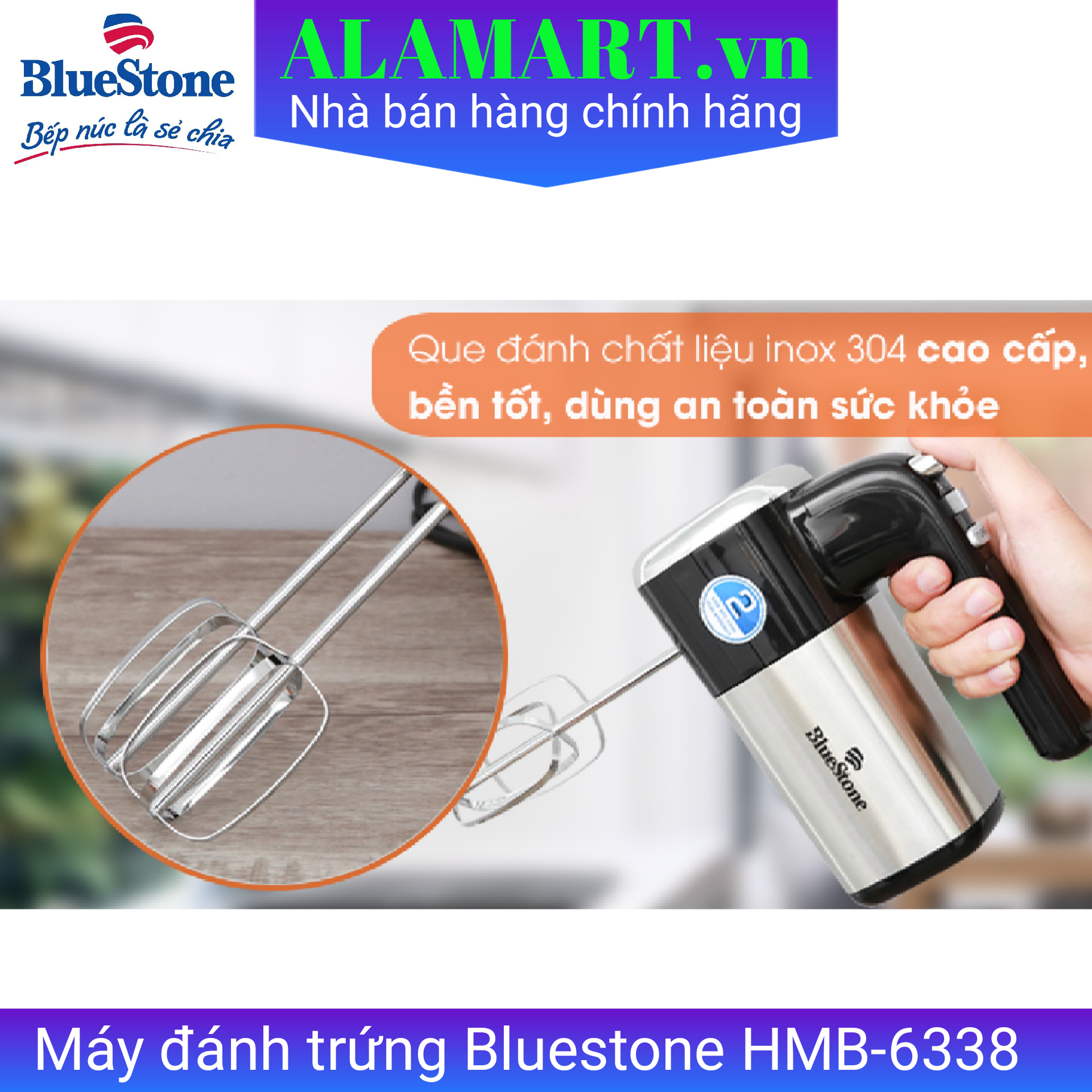 Máy đánh trứng Bluestone HMB-6338