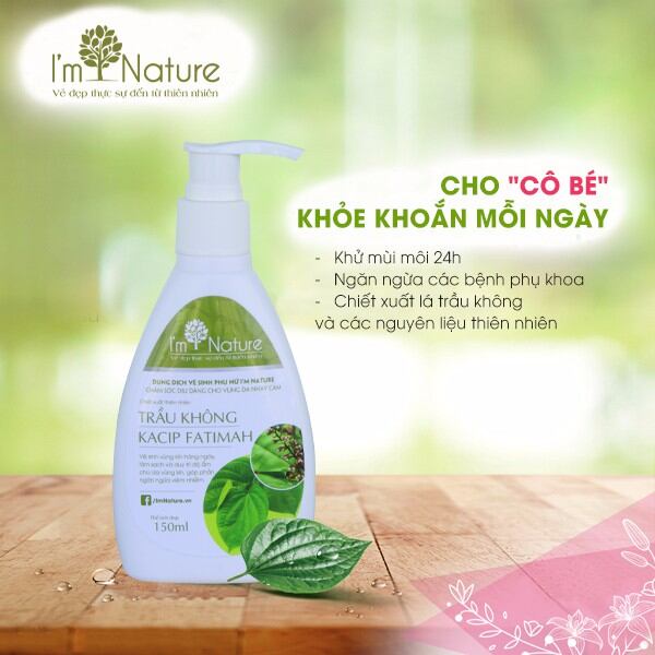 Dung dịch vệ sinh phụ nữ Trầu không 150ml