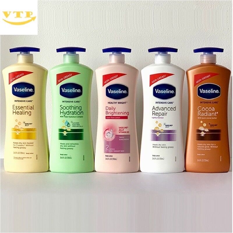 [HCM]Sữa dưỡng thể toàn thân VASELINE 725ml của Mỹ-CAM KẾT CHUẨN