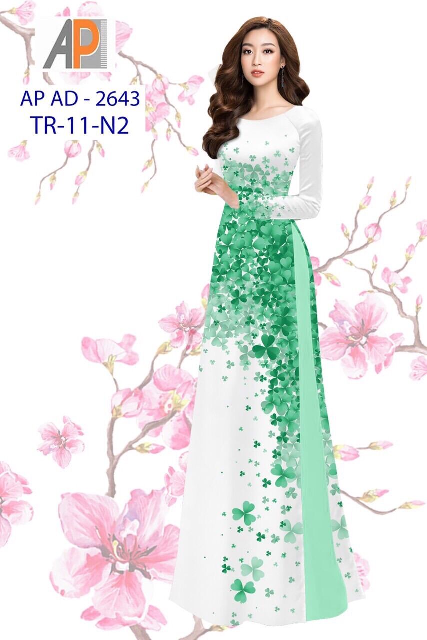 Vải áo dài cỏ ba lá