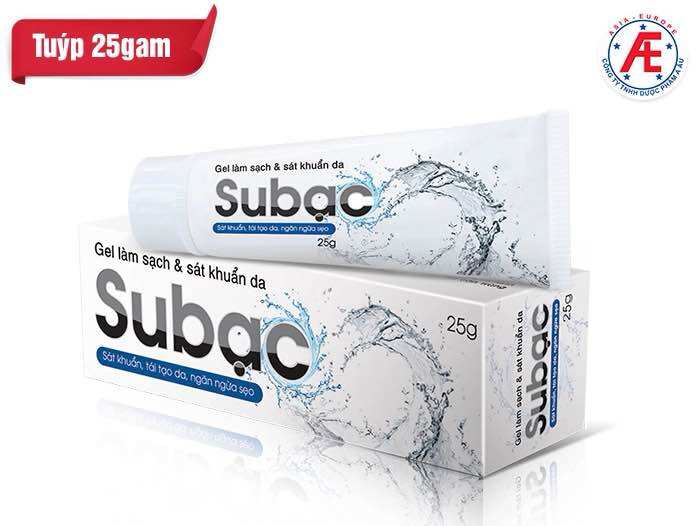 Gel làm sạch da & kháng khuẩn Subạc tuýp 25g