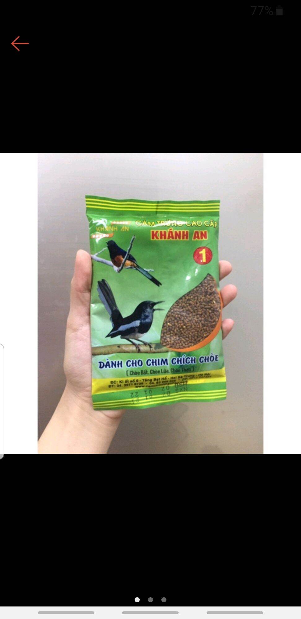 cám trứng cao cấp chim chích chòe