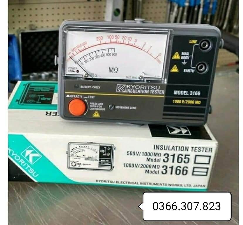 [HCM]Đồng hồ đo điện trở cách điện Kyoritsu 3165