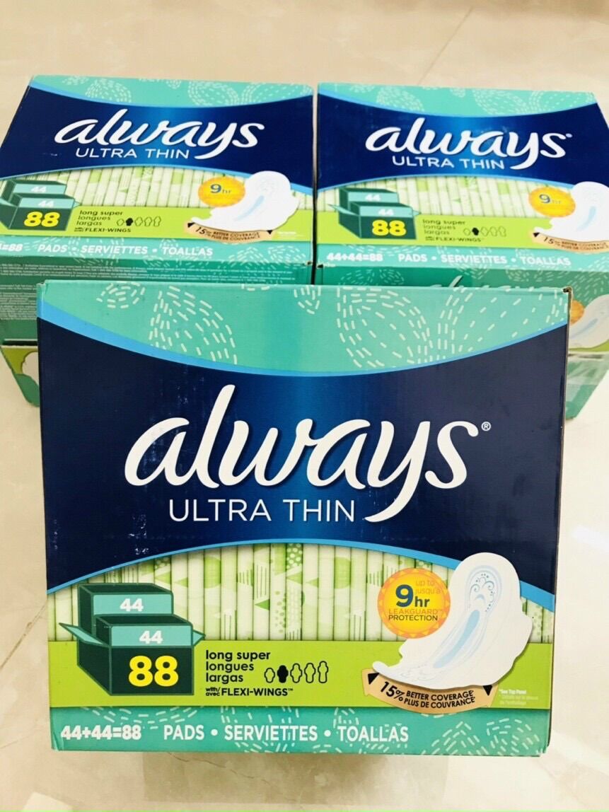 Băng vệ sinh Always Ultra Thin 88 miếng Mỹ