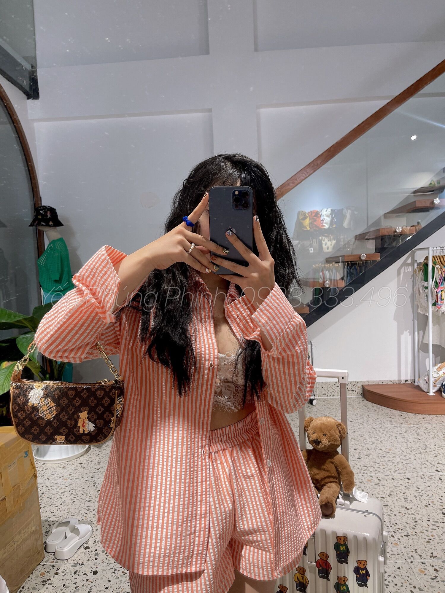 TÚI KẸP NÁCH TTWN BEAR GẤU NÂU