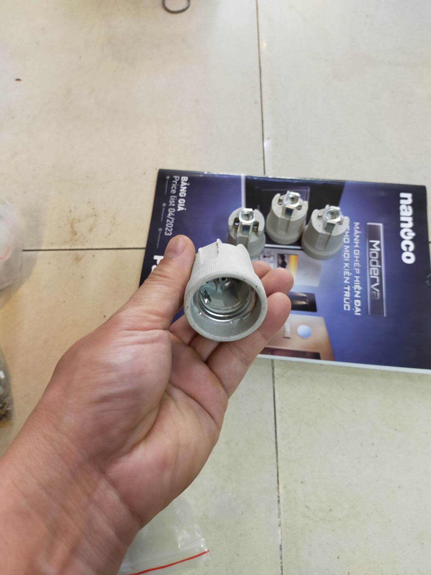 Combo 5 đui sứ e27