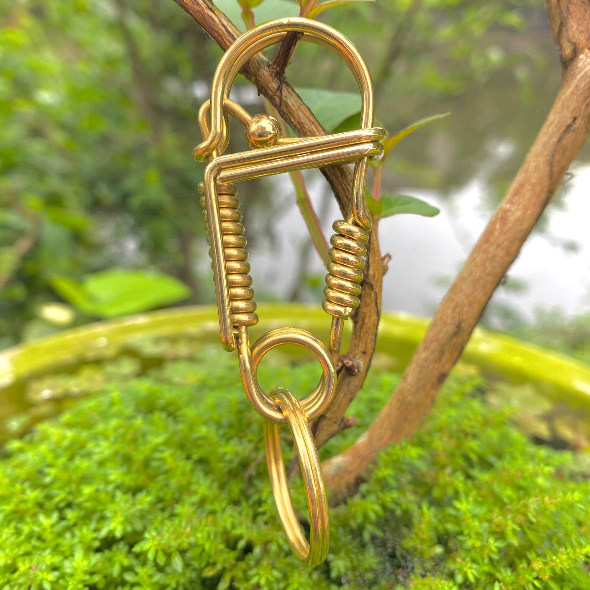 Móc khoá inox 304 thiết kế thủ công độ dày 2 ly cứng cáp bền đẹp