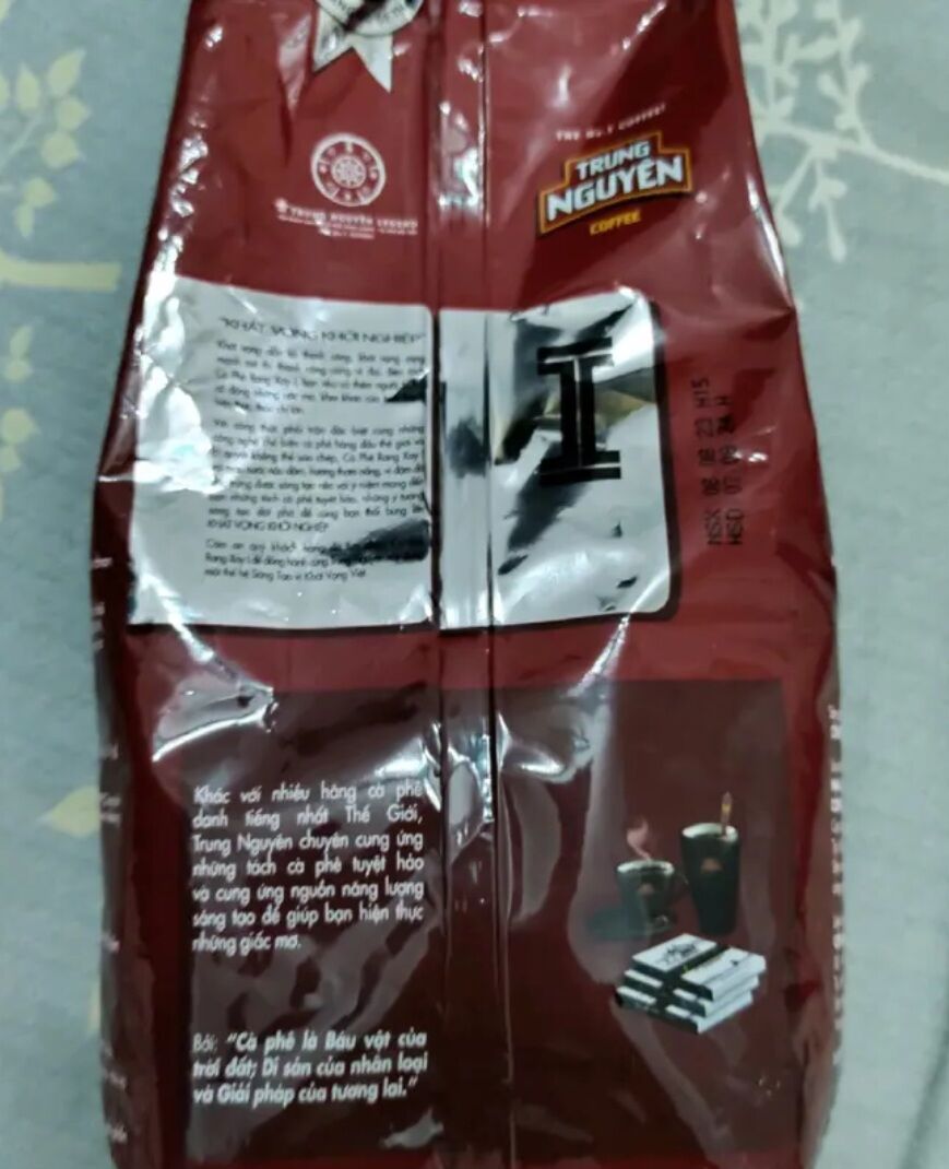 2 bịch cà phê TRUNG NGUYÊN  chữ I loại 500g