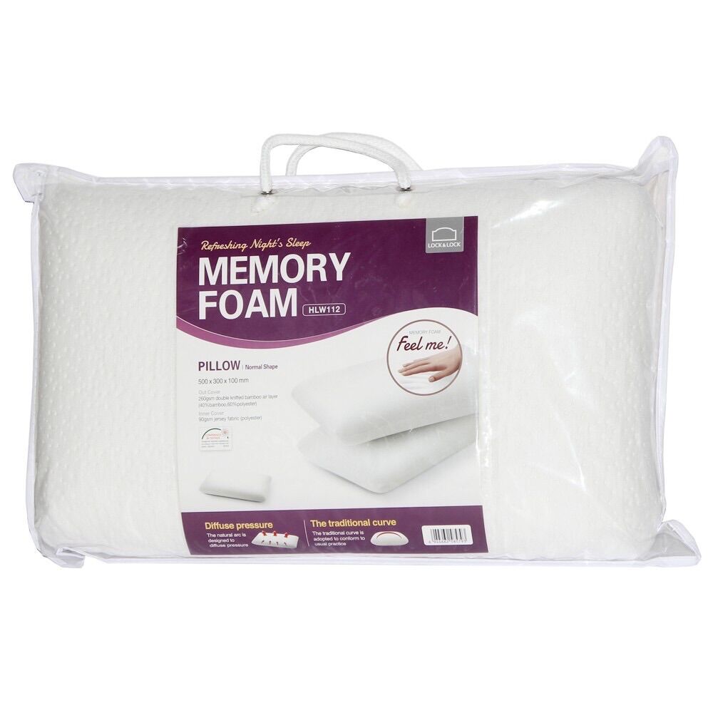 Gối thẳng lock&lock memory foam 50d hlw112 - hàng chính hãng
