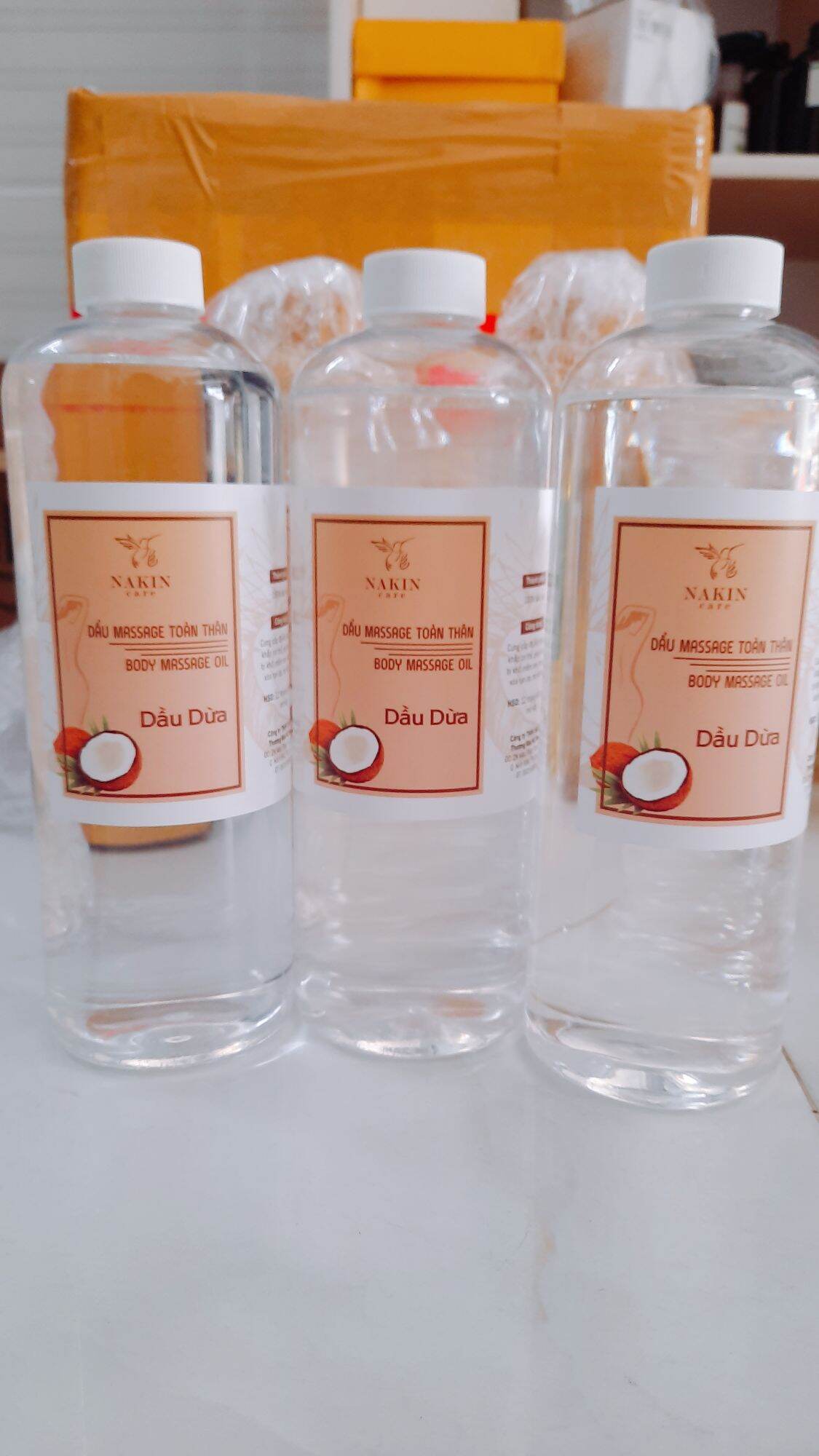 DẦU DỪA ÉP LẠNH MASSAGE TOÀN THÂN 1000ML