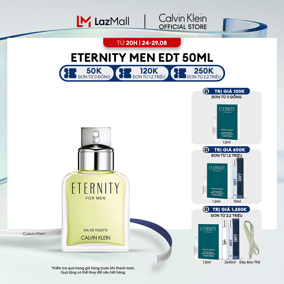 Nước hoa nam calvin klein eternity men edt 50ml