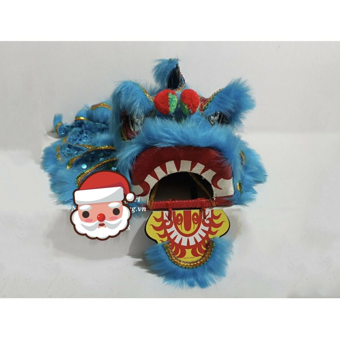 Múa lân cầm tay mini có đèn cho bé