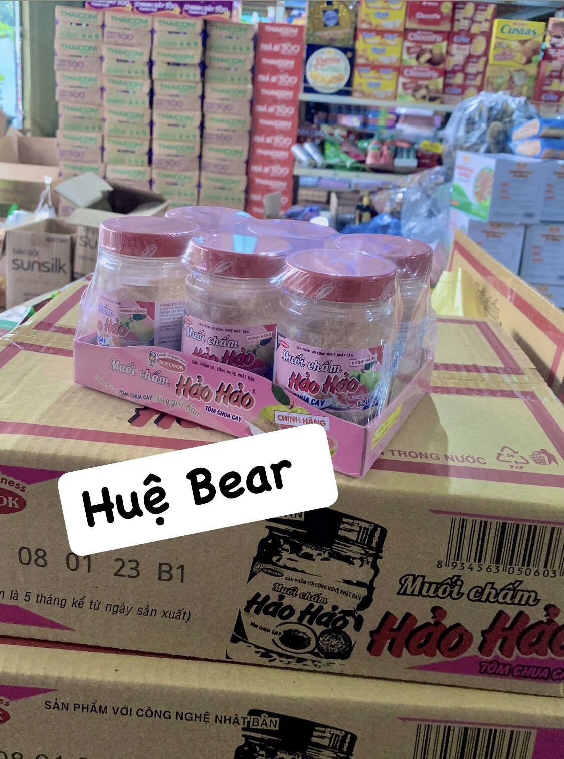 6hũ muối tôm hảo hảo chua cay chính hãng