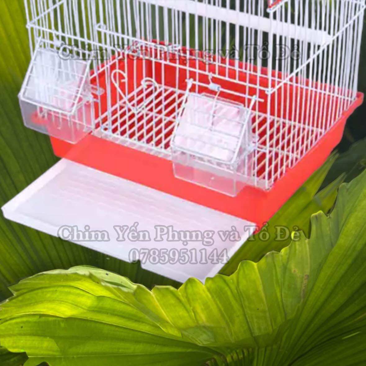 Lồng chim MÁI VÒM cho chim cảnh nhỏ (đủ phụ kiện) [Sg-giao hoả tốc 2h]