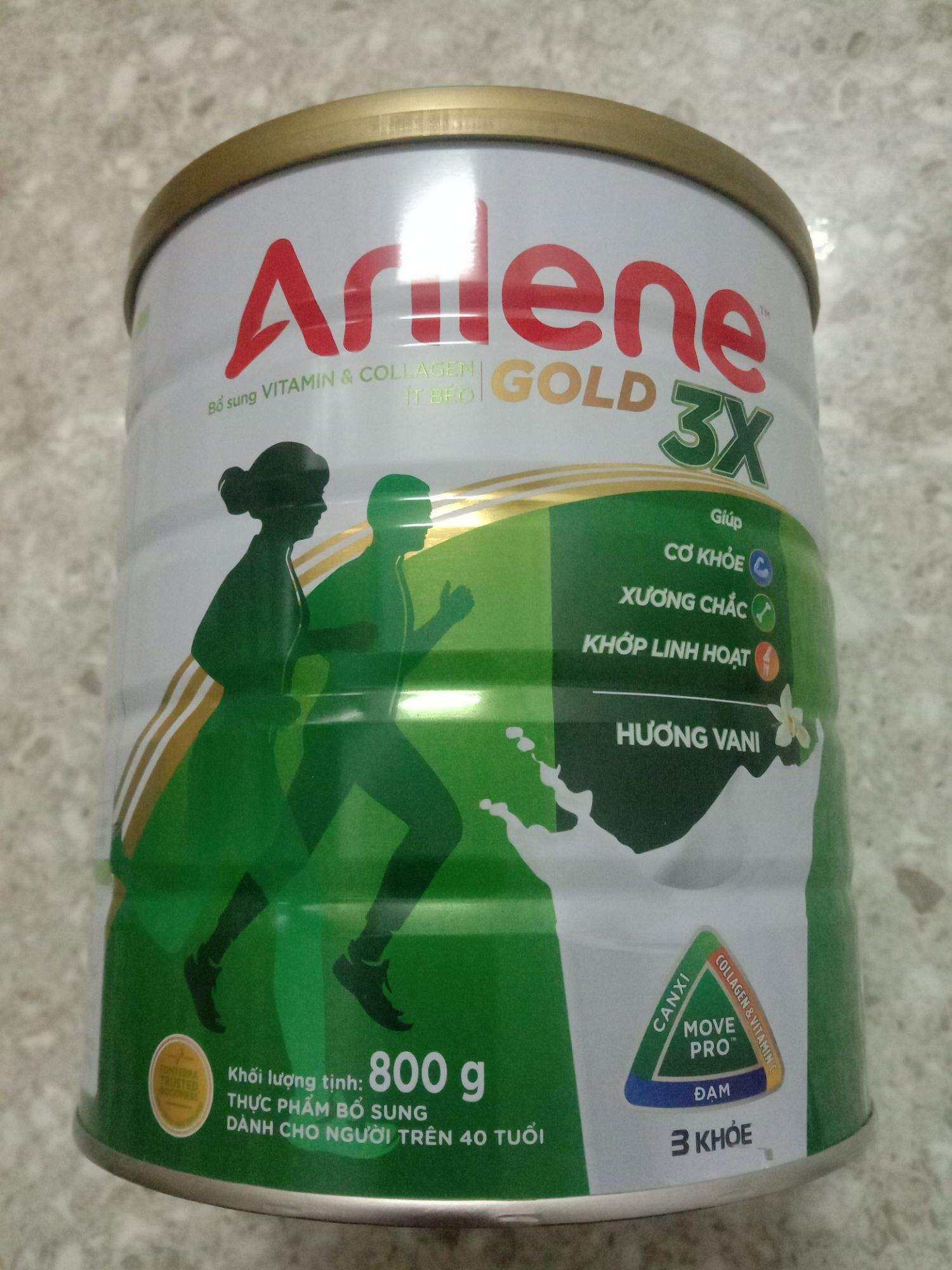Anlene gold 3X dành cho người từ 40  tuổi trở lên. Hộp 800g
