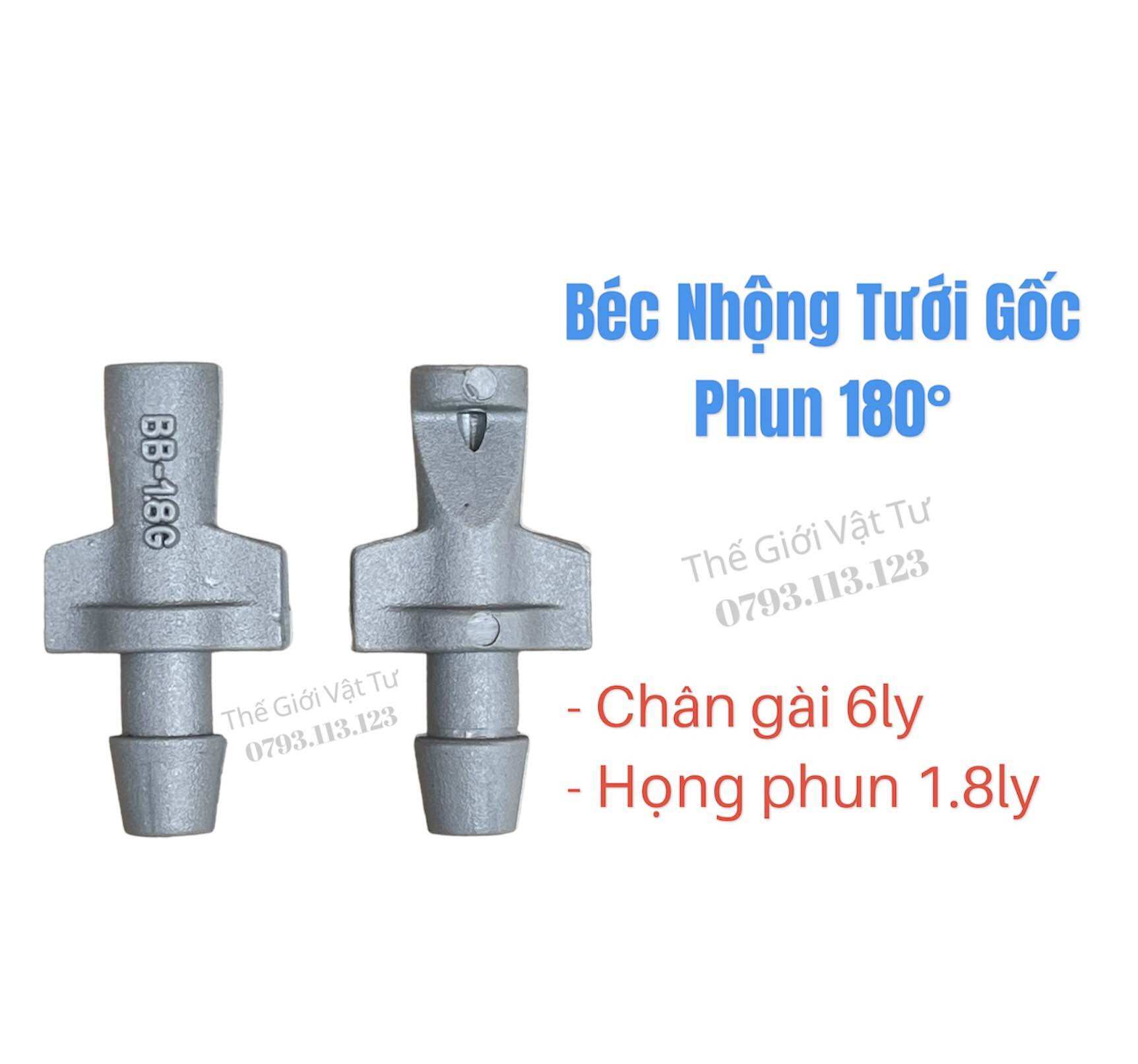 100 Béc Nhộng Phun 1 Bên Nối Ống 6 Ly