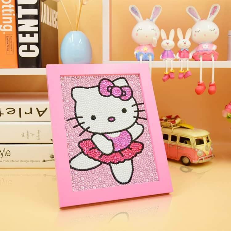 🌸TRANH ĐÍNH ĐÁ HELLO KITTY