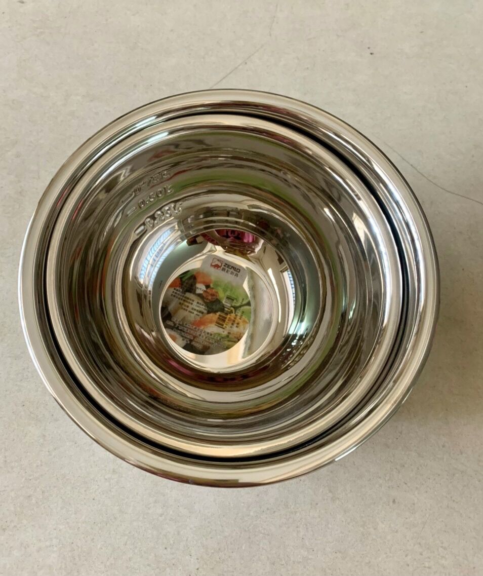 [HCM]Tô trộn inox dày không gĩ 18 cm