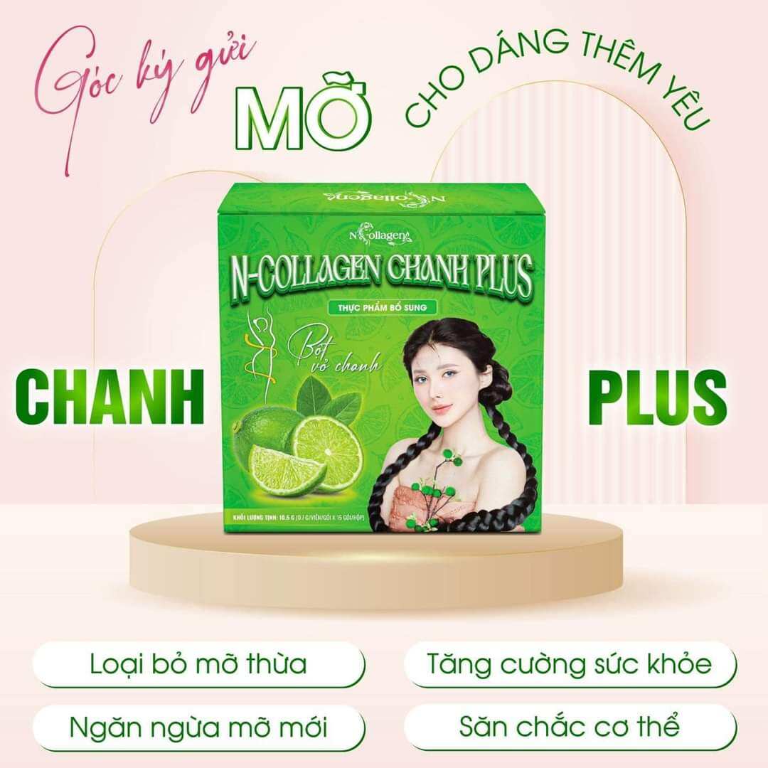 Trà giảm cân chanh plus ncollagen