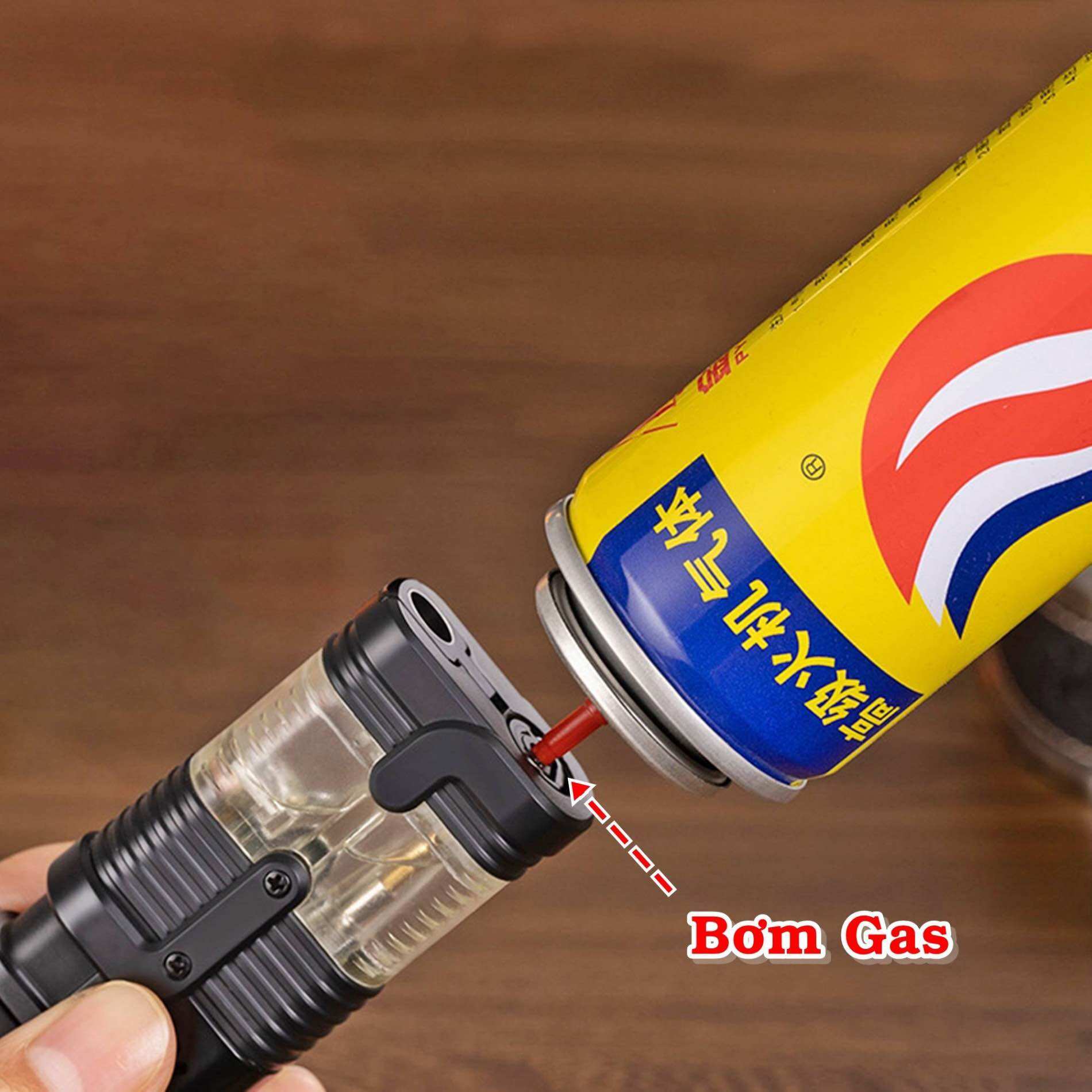 [HCM]Bật Lửa Gas Khè 3 Tia Gas Lộ Thiên (Nhiều Màu)