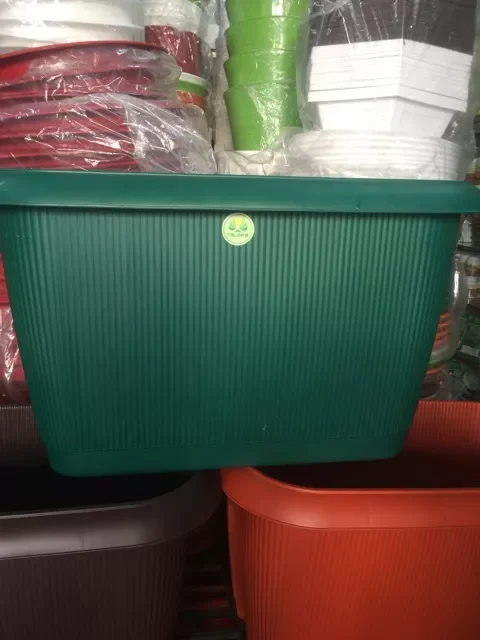 Chậu kẹp lan can hình chữ nhật dài 54cm
