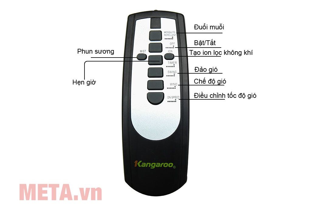 Điều khiển quạt hơi nước kangaroo