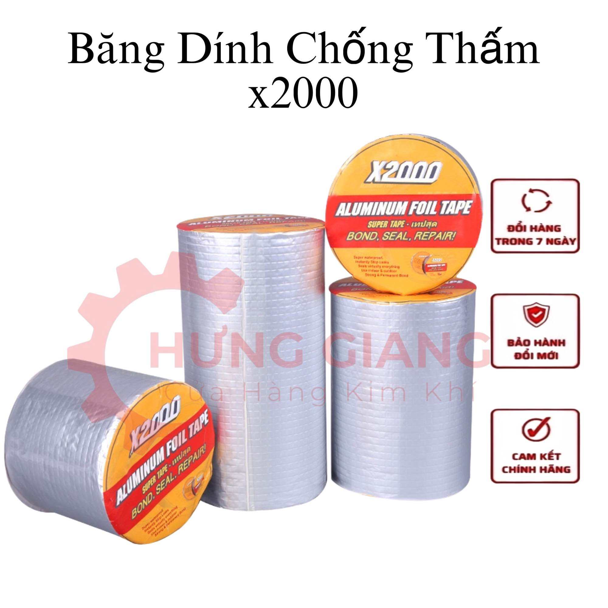Băng Keo Chống Thấm X2000 Keo Dán Tôn, Chống Dột, Dán Tường Dính Cực Chắc