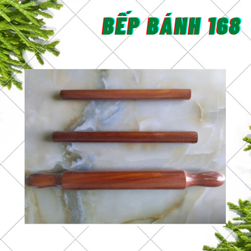 Cây lăn bột gỗ size d2.8*33cm