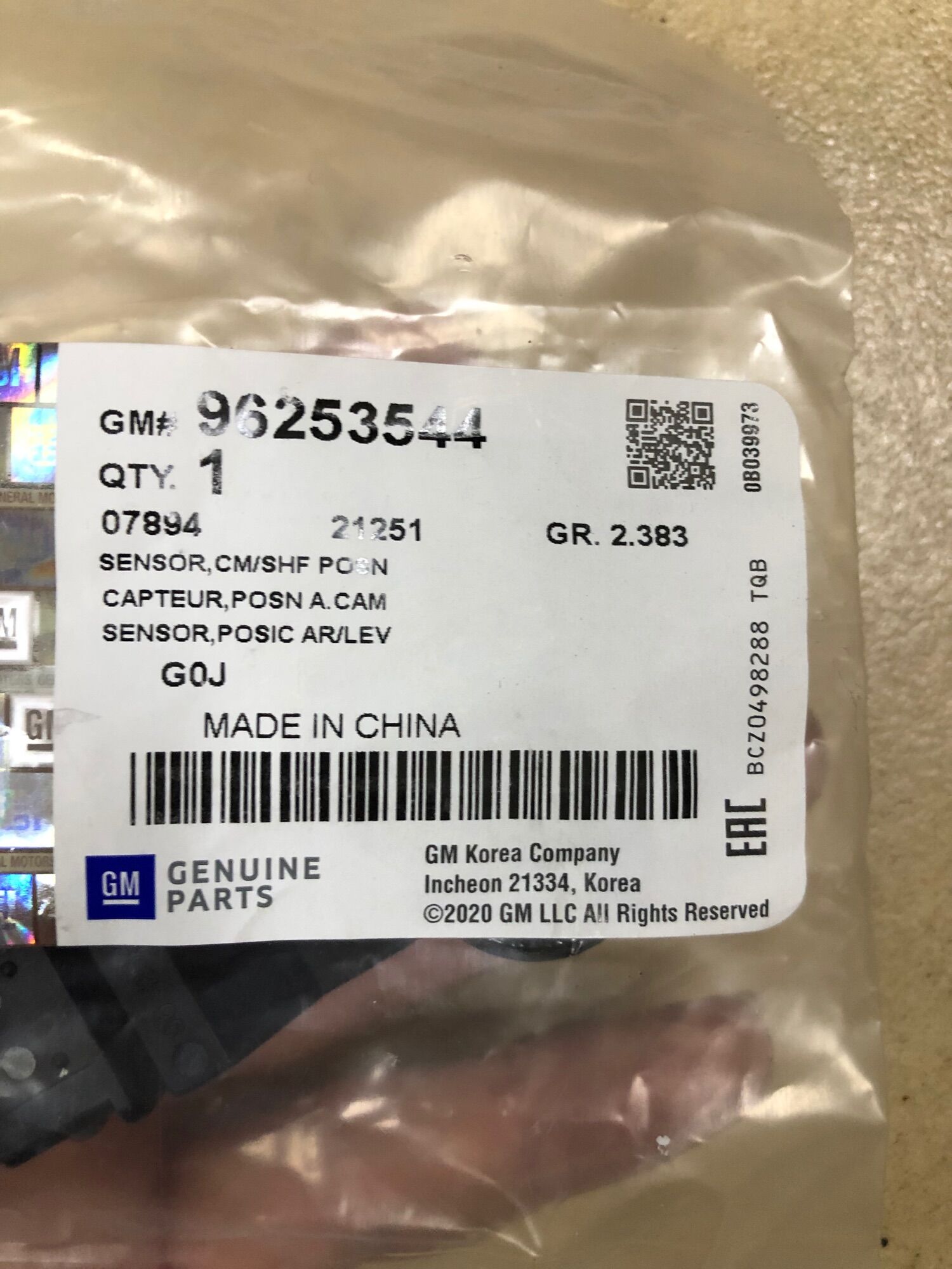Cảm biến trục cam lacetti