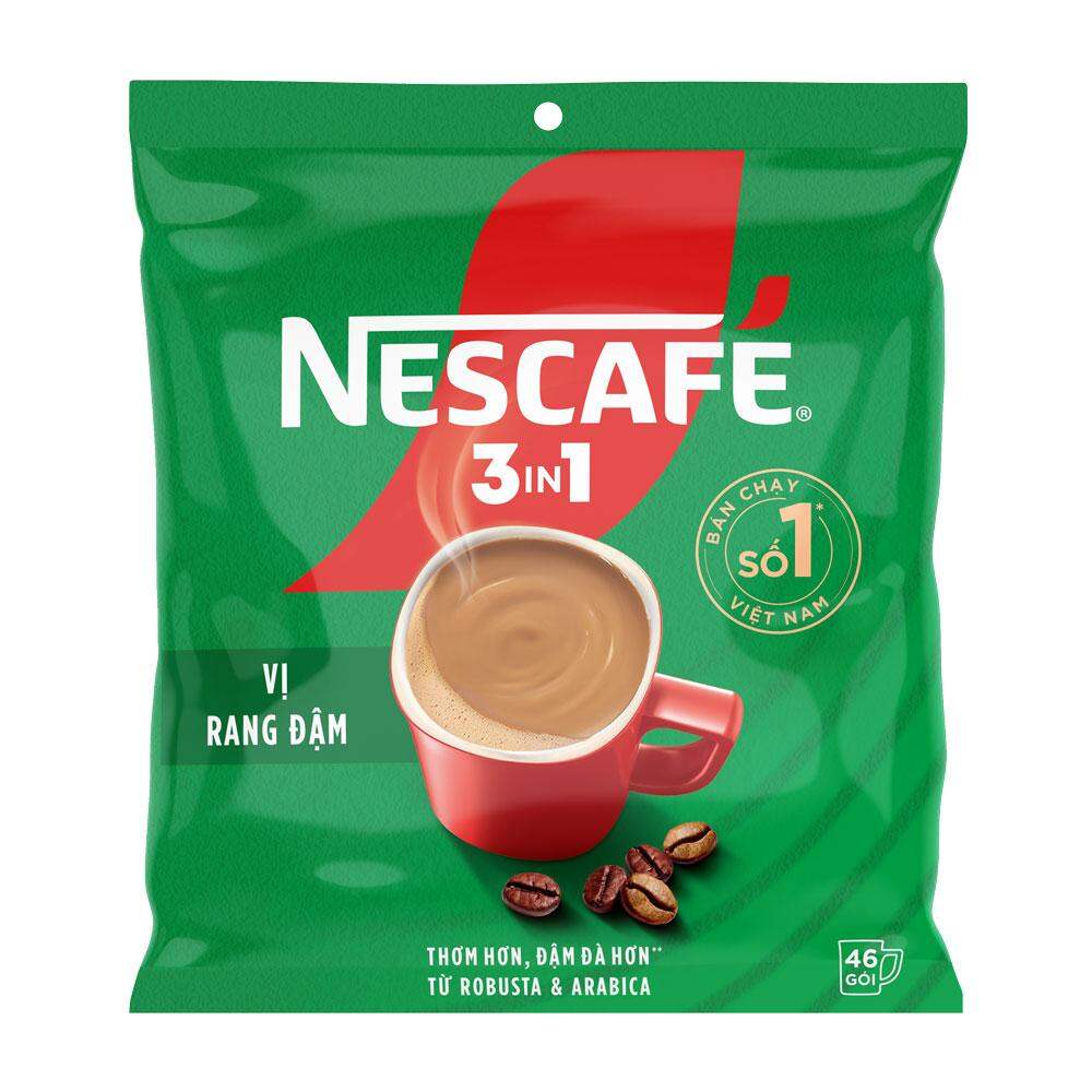 Cà phê sữa Nestlé 3 in 1 xanh đậm vị hài hoà - bịch 782g