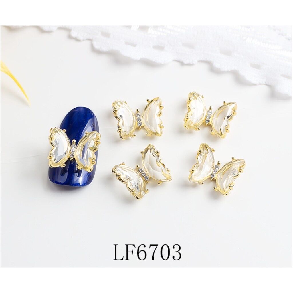 Charm Bướm Đá Trang Trí Móng