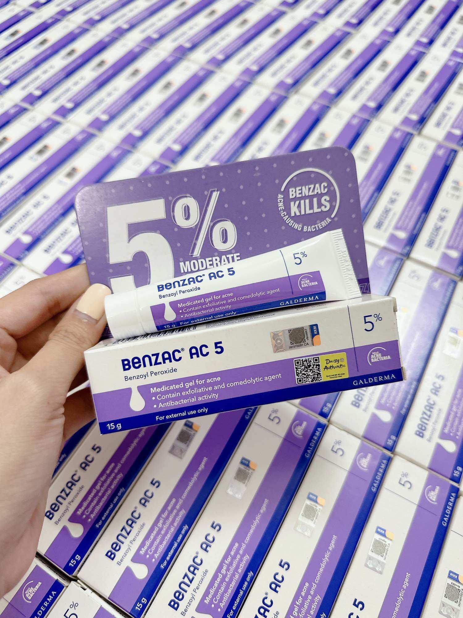 Benzac AC 5% Benzoyl Peroxide 15g - KEM GIẢM MỤN